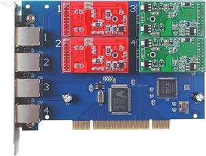 Asterisk Card TDM410P with 2 FXO+2 FXS Modules,Supports Asterisk ,Issabel,FreePBX,VitalPBX,dahdi,TDM410 TDM400P Dahdi Card For IP SIP phone VoIP PBX