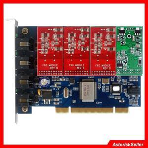 Asterisk Card TDM400P with 3 FXO + 1 FXS modules,Supports asterisk FreePBX Issabel Free PBX VitalPBX Isabel Dahdi For Phone System IP PBX TDM400