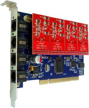 Voice Board TDM400P with 4 FXO Ports,FXS FXO Board,For Voice System,Telephony Solution,Call Centre. Asterisk Card Supports Asterisk Free PBX Issabel Dahdi