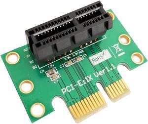 PCIe Adapter Riser Card 90 Degree,right angle adapter Convertor card with Bus PCI Express (PCI-E) 1x
