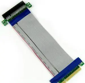 PCIe Riser Extender Extension Cable PCIe Ribbon,Flex Flexible cable PCI Express 8X (PCI-E 8X) for 1U 2U Small Case