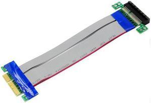 PCI Express(PCI-E) 4x Riser Cable Extender Extension Cable for 1U 2U Small Case, Flex Flexible cable PCIe 4x