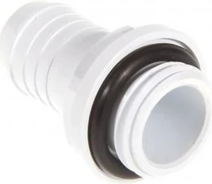 Bitspower G1/4" to 3/8" Barb Fitting for Soft Tubing, Deluxe White Bitspower G1/4" to 3/8" Barb Fitting for Soft Tubing, Deluxe White