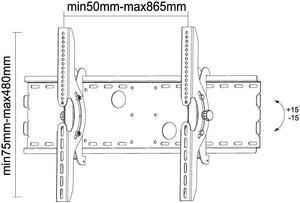 NewStar PLASMA-W200 Silver 37 - 85" Flat Screen Wall Mount