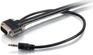 C2G 50227 15ft Select VGA + 3.5mm Stereo Audio A/V Cable M/M - In-Wall CMG-Rated