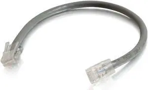 C2G 00961 Cat6 Cable - Non-Booted Unshielded Ethernet Network Patch Cable, Gray (6 Inches)