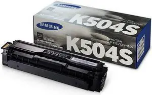 Samsung CLT-K504S Toner Cartridge - Black - Laser - 2500 Page - 1