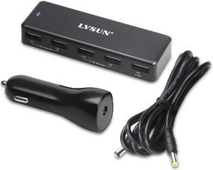 Cables USB Lvsun USB-chargeur station Smart 4-Port LS-Q4U Steckdose, KFZ,  LKW Ausgangsstrom (max.) 10200mA 4 x USB 2
