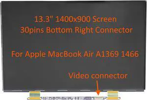 New 13.3" Screen Compatible with APPLE Macbook Air A1369 A1466 1400X900 30 PIN Connector