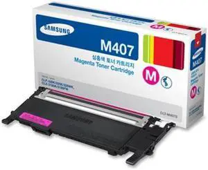 Magenta Toner Cartridge for Samsung CLT-M407S CLP-320, CLP-320N, CLP-325, CLP-325W, CLX-3180, CLX-3185, CLX-3185FN, CLX-3185FW, CLX-3185N, Genuine Samsung Brand