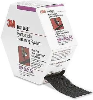 3M - WORKSPACE SOLUTIONS MP3551 5YDS DUAL LOCK FASTENER BLACK