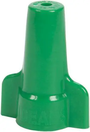 IDEAL 30-092 Twist-On Wire Connector, 10 AWG Max, Green, Polypropylene IDEAL 30-092 Twist-On Wire Connector, 10 AWG Max, Green, Polypropylene