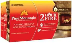 Pine Mountain 41525-01201 2-Hour Traditional Firelog, 6-Pack