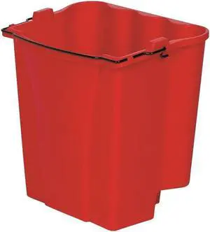 WaveBrake 2.0 Dirty Water Bucket, 18 qt, Plastic, Red 2064907