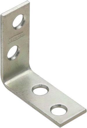 National Catalog V115 1-1/2 In. x 5/8 In. Zinc Steel Corner Brace (4-Count)