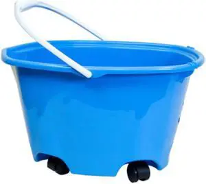 Quickie 20000ZQK Home Pro Ez Glide Blue Bucket On Wheel, 5 Gallon