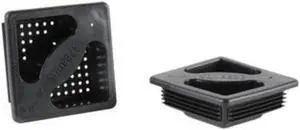 Camco 40325 No Insect Ventilated Bumper Caps, Pack Of 2, Black