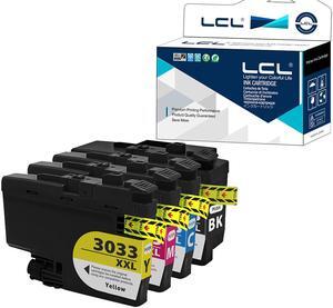 LCL Compatible Ink Cartridge Replacement for Brother LC3033 XXL LC3033XXL LC3033BK LC3033C LC3033M LC3033Y MFC-J995DW MFC-J995DW XL (4-Pack Black Cyan Magenta Yellow) Ink