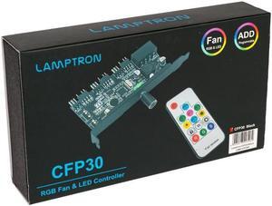 Lamptron CFP30 Digital RGB Fan and LED Controller, Black