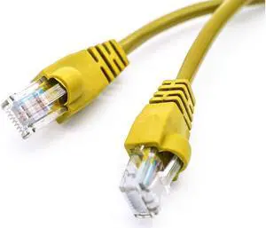 7' ft CAT5E Ethernet Network Patch Cable Yellow 7 Foot UTP LAN RJ45 Cord -