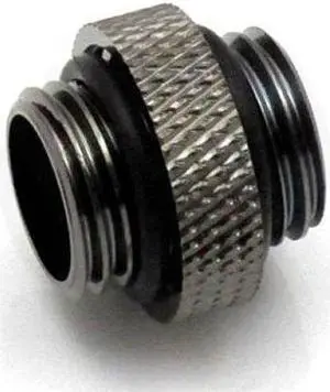 XSPC G1/4" 5mm Male to Male Fitting, Black Chrome XSPC G1/4" 5mm Male to Male Fitting, Black Chrome