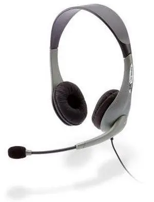 Cyber Acoustics AC-201 3.5mm Binaural Headset with Boom Mic Microphone