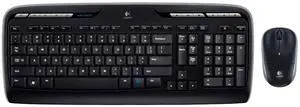 Logitech MK320 Desktop Wireless Multimedia Keyboard & Optical Mouse Kit (Black) 920-002836-PB-R