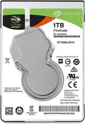 Seagate Firecuda Gaming 1TB 2.5-Inch SATA 6GB/s 5400rpm 128 MB Cache Internal Hard drive ST1000LX015