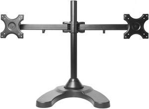 Dual Freestanding Monitor Stand Holds Monitors up to 24" - Standard Vesa Mount