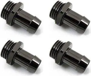 XSPC G1/4" to 3/8" Barb Fitting for Soft Tubing, Black Chrome XSPC G1/4" to 3/8" Barb Fitting for Soft Tubing, Black Chrome