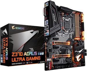 GIGABYTE Z370 AORUS Ultra Gaming (Intel LGA1151/ Z370/ ATX/ 2xM.2/Front USB 3.1/RGB Fusion/Fan Stop/SLI / Motherboard)