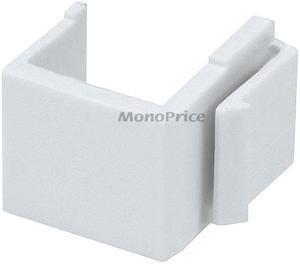 Monoprice Blank Insert For Wall Plate - White | 10Pcs/Pack