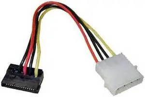 BattleBorn Cable 6" 4-Pin to Right Angle SATA Power Adapter