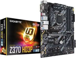 GIGABYTE Z370 HD3P (rev. 1.0) LGA1151 (300 Series) Intel HDMI SATA 6Gb/s USB 3.1 ATX Motherboard