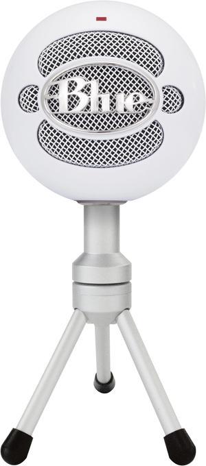 Blue Snowball iCE USB Microphone for PC, Mac, Gaming, Recording, Streaming, Podcasting, with Cardioid Condenser Mic Capsule, Adjustable Desktop Stand and USB cable, Plug 'n Play – Off White