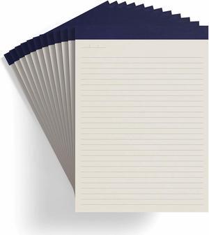 MyOfficeInnovations Notepads 8.5 x 11.75 Wide Ruled Ivory 50 Sheets/Pad 12 Pads MyOfficeInnovations Notepads 8.5 x 11.75 Wide Ruled Ivory 50 Sheets/Pad 12 Pads