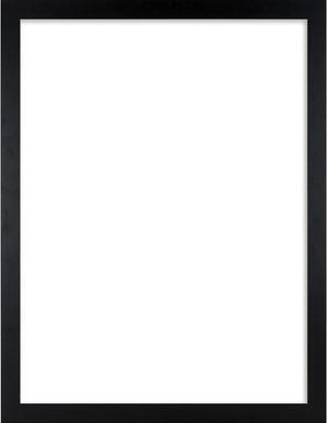 Lorell Wide Frame - 24" x 36" Frame Size - Rectangle - Wall Mountable - Horizontal, Vertical - 1 Each - Wood - Black