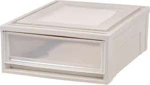 IRIS Stackable Storage Drawer 5.5 gal Gray/Translucent Frost 170441