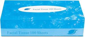 GENERAL SUPPLY Boxed Facial Tissue 2-Ply White 100 Sheets/Box FACIAL30100