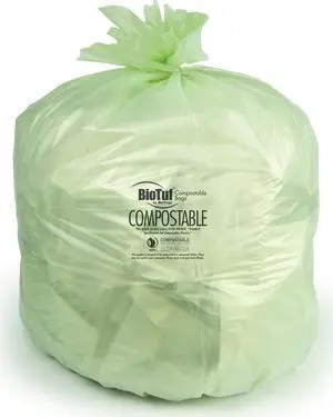BioTuf Compostable 23 Gallon Trash Bags 28x45 Y5645YE
