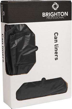 Brighton Trash Bags 30-33 gal 33x39 1.5 mil Blk 100 CT 4 RL of 25 bg/rl CW25530
