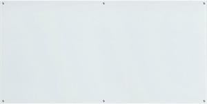 Lorell Premium Glass Board - 96" (8 ft) Width x 48" (4 ft) Height - White Glass Surface - Rectangle - 1 Each
