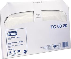 Tork Toilet Seat Cover 14.5" x 17" White 20/Carton TC0020