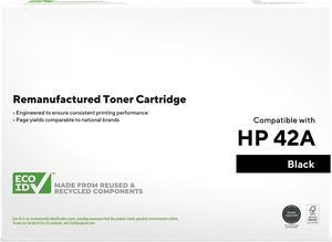 HITOUCH BUSINESS SERVICES  Black Standard Yield Toner Cartridge Replacement for HP 42A TRQ5942A