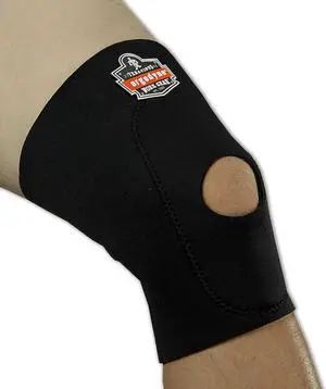 Ergodyne ProFlex Knee Sleeve With Open Patella/Anterior Pad Black Medium 16533