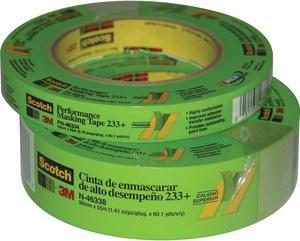 3M Scotch #233+ Premium Automotive Masking Tape 1/2" x 60 yds. 48/Case T933401