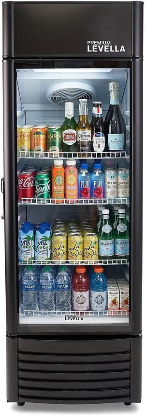 Premium Levella 3.2 cu ft Mini Fridge in Black with Stainless Door  PRF32406XS