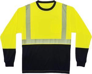 Ergodyne GloWear 8281BK Type R Class 2 Black Front Performance Long Sleeve