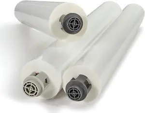 GBC GBC EZ Load Gray End Cap Laminating Roll Film, Low Temp, Gloss, 25 x 250'',