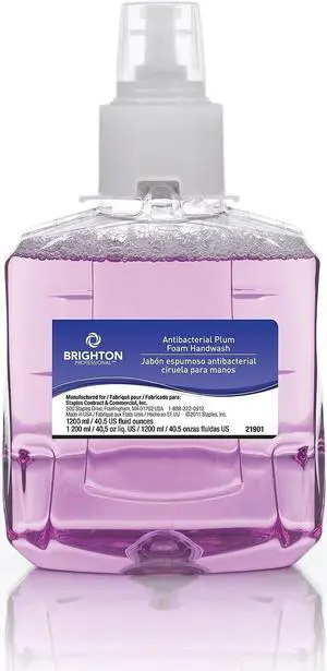 Brighton Professional LTX-12 Professional Antibacterial Foaming Soap Refill Plum